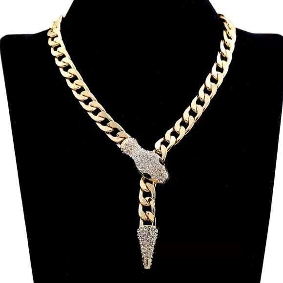 ✨Chunky Snake Cuban Lariat Necklace✨ - Picture 5 of 5